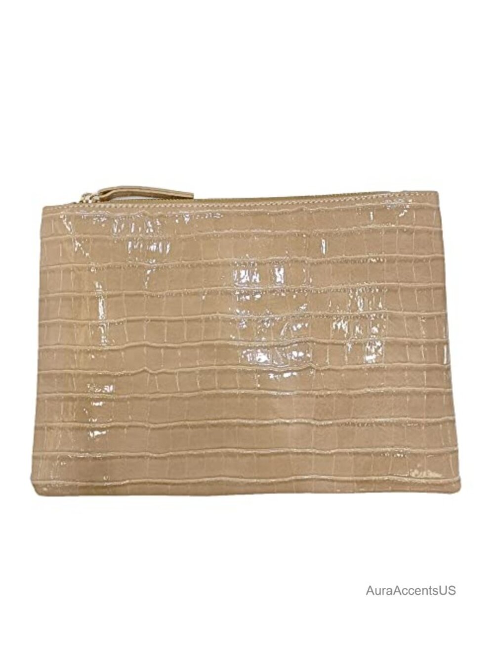 Oversized Crocodile Embossed PU Leather Envelope Clutch Evening Bag